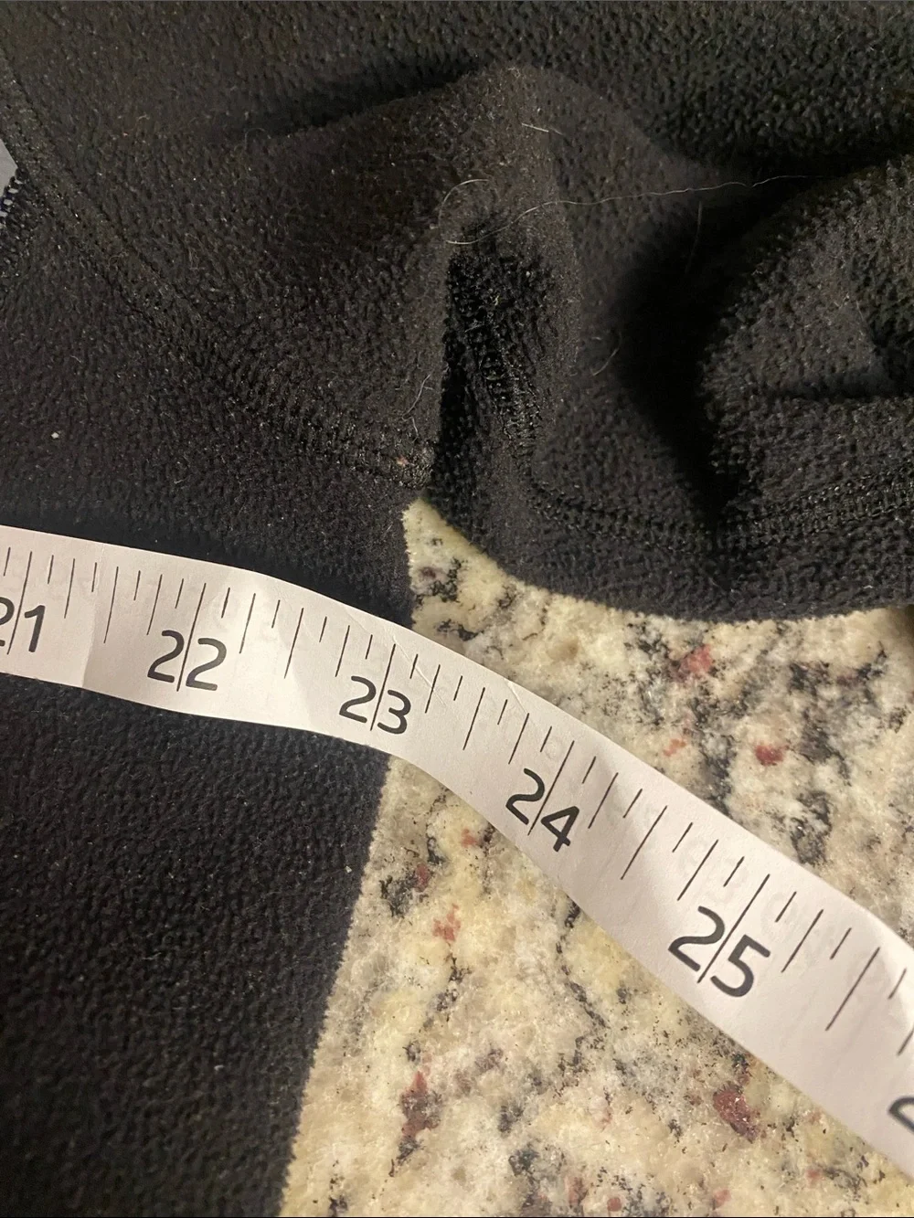 The North Face Men’s Black Fleece Zip Pullover with Gray Chest Pocket